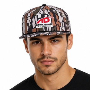 Casquette Snapback Unisexe Personnalisée à Visière Plate Camouflage – Ajustement Confortable, Tissu Respirant, Impression Personnalisée - Product Image 2