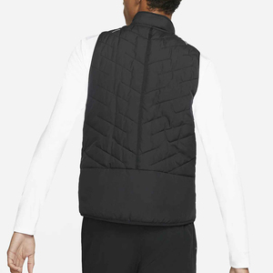 Streetwear Recycled Polyester Puffer <b>Vest</b> <b>for</b> <b>Mens</b> Synthetic Fill Windproof Hooded Embroidery Logo OEM ODM Puffer <b>Vests</b> Bulk - Product Image 3