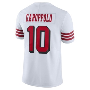 เสื้อฟุตบอลอเมริกันคุณภาพสูงสำหรับผู้ชาย ผ้าฝ้าย 100% ระบายอากาศได้ดี ป้องกันแบคทีเรีย ป้องกันรังสียูวี ปรับแต่งได้ด้วยการพิมพ์ดิจิทัล - Product Image 3