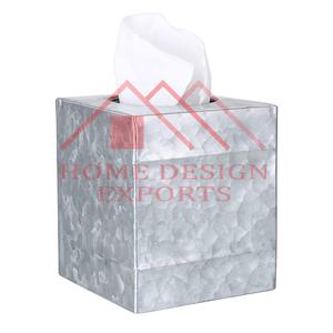 Porte-boîte à mouchoirs rectangulaire en acier galvanisé - Product Image 4