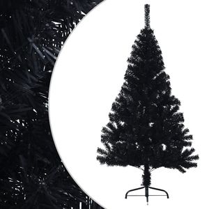 Árbol de Navidad Artificial Negro de 6 Pies, Árbol Decorativo de PVC para Interiores con Fácil Instalación - Product Image 2