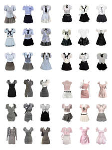 Ensemble 2 pièces pour femmes de haute qualité et tendance, haut à col rond uni et short tricoté au-dessus du genou pour les sorties en boîte de nuit - Product Image 6