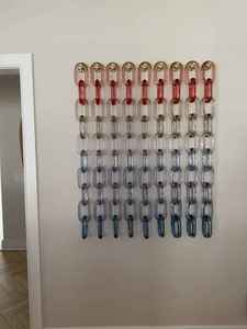 Grandes chaînes à maillons en résine transparente colorée style ange pour décoration murale, projets DIY, accessoires de séparation de pièce - Product Image 2