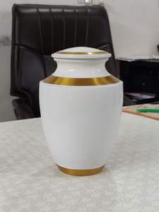 Leather covered cremation <b>urn</b> <b>jars</b> for storing memorable ashes of human , pets and loving beings - Product Image 3