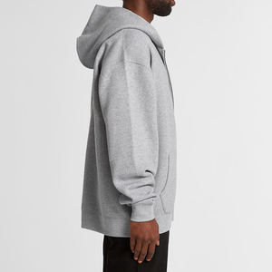 Felpe con cappuccio personalizzate 100% in cotone Oversize felpe con cappuccio Streetwear felpe pesanti con Zip per uomo - Product Image 6