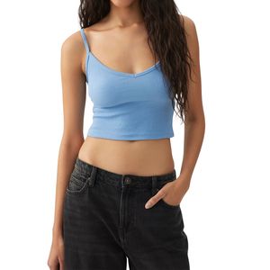 Débardeur de sport décontracté personnalisé pour femme, col rond, effet push-up, séchage rapide, tricoté, pour Pilates, course à pied, fitness, yoga - Product Image 1