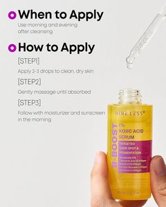 Suero NINELES B-Boost con 1% de Ácido Kójico 30ml, Suero Coreano para el Cuidado de la Piel, Esencia para Manchas Oscuras - Product Image 6