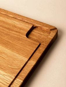 Luxury Natural Hardwood Serving and Cutting Board for Kitchen and Dining <b>Wood</b> Chopper Rectangle With Handle Kitchen Cheese Board - Product Image 4