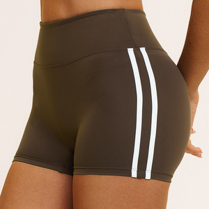 <b>Women</b> Solid Yoga <b>Legging</b> <b>Short</b> High Waist Fitness Quick Drying Cycling Workout Gym <b>Shorts</b> Breathable Mesh Four-Way Stretch - Product Image 2