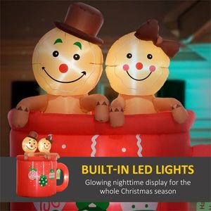 Christmas Snowman Inflatable Outdoor Holiday Yard Decorations Festive Christmas Decor for Your Home or Garden - Product Image 2