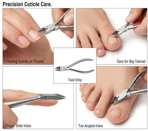 Coupe-ongles professionnel en acier inoxydable pour doigts et orteils, ouverture large, lame incurvée, tranchant, outil de manucure et pédicure - Product Image 3