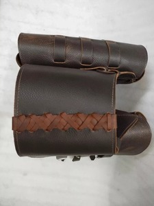Premium Quality Leather Western Saddle Bag With 3 Strap Tan <b>Pipping</b> For Horse Available At Competitive Price - Product Image 2