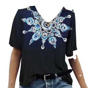 Luxury <b>Retro</b> Pattern Women's T-Shirt Exquisite 3D Printed Summer Loose Top With Short Sleeves and O-Neck Streetwear - Product Image 6