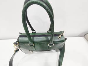 Bolso de Hombro de Cuero Genuino Indio para Mujer, Diseño Vintage con Estampado de Cocodrilo, Forro de Algodón, Cierre de Cremallera, Dos Correas, Color Personalizado - Product Image 5