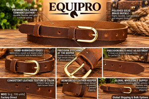 Vintage Brown Cow Hide Leather Casual <b>Belt</b> <b>for</b> <b>Men</b> Women Square Silver Pin <b>Buckle</b> Striped Pattern Durable Customizable Length - Product Image 4
