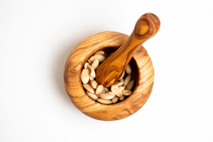 Ensemble mortier et pilon en bois, artisanal, durable, écologique, pour broyer les herbes et les épices, bol en bois de qualité alimentaire, pilon assorti, lavage à la main uniquement - Product Image 5