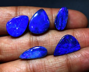 โอปอลออสเตรเลียแบบดับเบิ้ลแคโบชอง โอปอลออสเตรเลียแท้ธรรมชาติแบบดับเบิ้ล โอปอลแบบหลวมสำหรับทำเครื่องประดับ ขายส่ง - Product Image 1