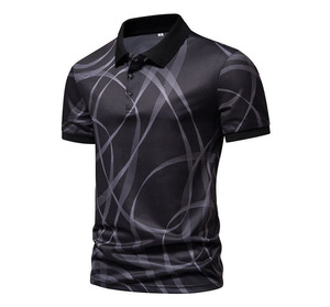 Camiseta Polo Personalizada Bordada 100% Algodón para Hombre, Corte Regular, Transpirable, Manga Corta, Casual, Camisetas Polo Estampadas OEM - Product Image 3