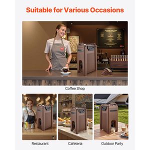 Dispenser per Bevande Calde e Fredde da 19L (5 Galloni) con Rubinetto e Maniglia, per Uso in Feste - Product Image 6