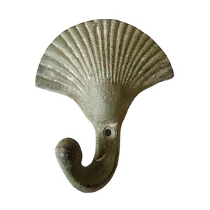 Decorative Cast Iron Shell <b>Hooks</b> Wall Mount Antique Coat <b>Hook</b> Single Piece - Product Image 1