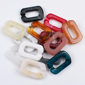 โซ่กระเป๋าอะคริลิกลายกระดองเต่าแบบเรโทร ขนาด 20*30 มม. ทำจากเรซิ่น - Product Image 2