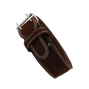 เข็มขัดยกน้ำหนักหนังแท้สีน้ำตาล ทนทาน สำหรับออกกำลังกาย ยกน้ำหนัก รองรับหลัง สำหรับผู้ชายและผู้หญิง - Product Image 2