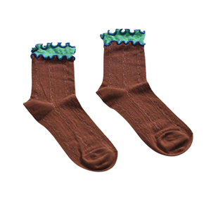 Chaussettes ras du cou coréennes printemps-été, mignonnes, en coton, à double dentelle, décontractées, à volants, pour filles, vente en gros pour femmes, personnalisables - Product Image 4