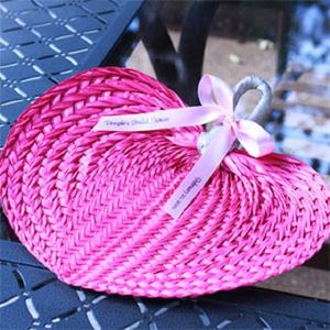 Abanico de Mano Hecho a Mano con Hojas de Palma de Bambú de Vietnam, con Pintura Decorativa, Color y Logotipo Personalizados, Regalo Promocional para Bodas y Fiestas - Product Image 2