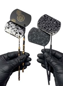 Dual Sided Handheld Mirrors With Traditional <b>Patterns</b> Red Blue Green Gold Decorative Design Portable Makeup Mirror - Product Image 3