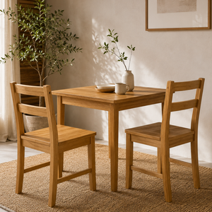 Juego de Mesa y Sillas de Comedor de Madera de Teca de Lujo ARTERRA, Muebles Modernos para Comedor de Casa o Villa - Product Image 5