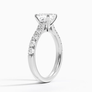 แหวน BOJ รุ่น 016 ทรง Asscher Cut เงินแท้ 925 ประดับเพชรครึ่งวง 2 กะรัต สี D ความสะอาด VVS1 มอยส์ซาไนต์ รับรองโดย GRA ราคาประหยัด - Product Image 2