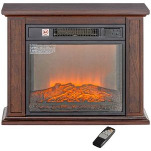 Caminetto Elettrico Moderno con Telecomando, Fiamma LED, Design in Vetro e Acciaio per Casa, Hotel e Camper - Product Image 5