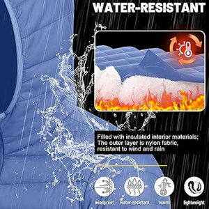 Custom Mens Quilted Puffer Jacket Lightweight <b>Warm</b> Windproof Hooded Winter Coat OEM Wholesale Private Label Supported wind - Product Image 6