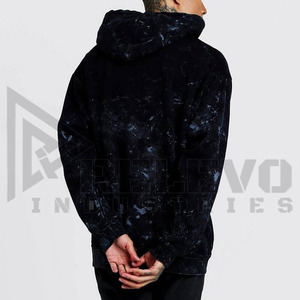 Heavyweight Spandex/Polyester Fleece Men's <b>Hoodies</b> Custom Logo Printed Pullover Sweatshirts High Quality Acid Wash Spring - Product Image 3