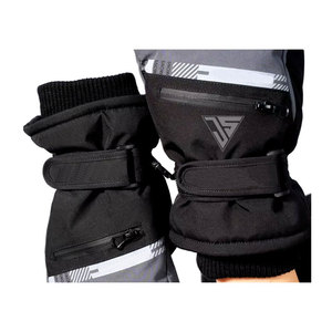 Gants de ski d'hiver pour hommes en polyester imperméable/cuir véritable avec doublure en fourrure, compatibles avec les écrans tactiles, chauds, pour le cyclisme et l'usage quotidien - Product Image 4