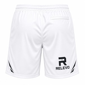 Relevo - Pantalones Cortos Deportivos Casuales para Hombre, de Secado Rápido, Color Blanco, Cintura Elástica con Cordón Ajustable, Corte Medio - Product Image 6