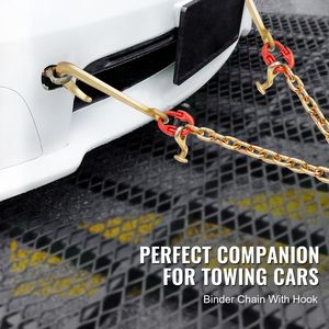 Catena di traino G80 V con ganci a J e T, 3/8" x 2FT 15", per carichi pesanti, lunga 2FT - Product Image 2