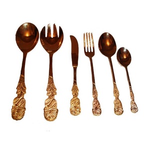 New <b>Design</b> Stainless Steel Silverware Cutlery Set Creative Silver Designer High Quality Christmas Luxury Cutlery Set - Product Image 6