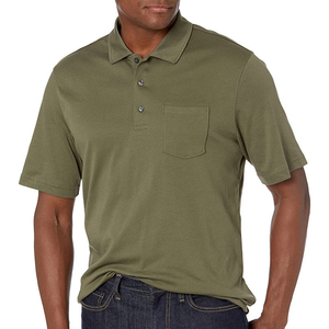 Polo personnalisé pour homme en coton et polyester, manches courtes, décontracté, pour le golf, avec logo brodé, OEM ODM - Product Image 4