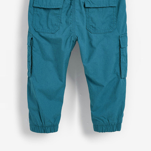 Pantalon de jogging pour enfants de haute qualité, nouveau modèle, avec fermeture éclair, couleur unie, coupe ample, pantalon cargo pour petit garçon - Product Image 3