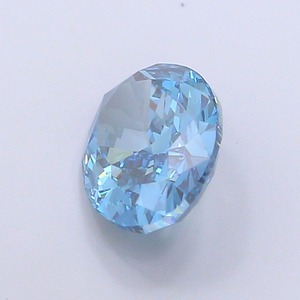 Diamant ovale de 3 carats, cultivé en laboratoire par CVD, couleur bleu vif fantaisie, clarté VVS2, polissage excellent, pierre précieuse de luxe premium, non montée - Product Image 3