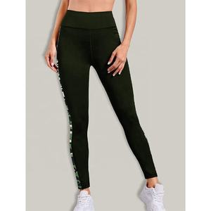 Meilleures ventes, leggings sans couture avec logo personnalisé, leggings de yoga pour femmes, leggings d'entraînement unisexe uni à taille haute pour femmes, vente en gros - Product Image 6