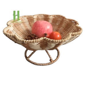 Best Selling Customizable Eco-Friendly Rattan <b>Tray</b> <b>Basket</b> Bowl Storage Serving Food Container Made in Vietnam HNH Craft - Product Image 1