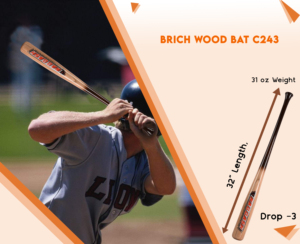 NAQQASH SPORTS Maple <b>Baseball</b> <b>Bat</b> FIB-3 Model Fiber Handle 2.50 Inch Barrel Size - Product Image 6