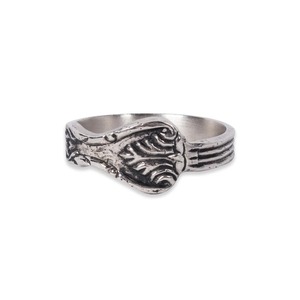 Elegante Anillo para Servilletas Estilo Vintage Plateado, Decoración de Mesa Rústica de Plata Antigua, Soporte para Servilletas con Asa de Peltre Antiguo - Product Image 3