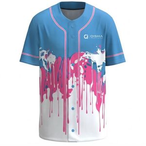 เสื้อเบสบอลผู้ชายแบบสั่งทำพิเศษ แขนสั้นติดกระดุมทั้งตัว ชุดกีฬาแห้งเร็ว สำหรับเบสบอล ซอฟต์บอล และการฝึกซ้อม - Product Image 1