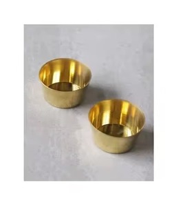 Vaisselle de qualité supérieure, bol à glace en métal, coupe à dessert en acier inoxydable avec finition polie miroir - Product Image 2