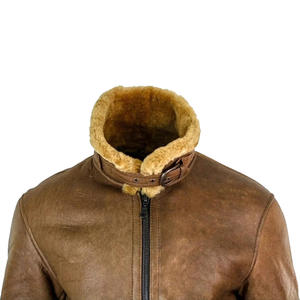 ราคาขายส่ง เสื้อโค้ทกันหนาวบุรุษทรงนักบิน หนังผสมผ้าใบ ด้านหน้าแบบติดกระดุม เป็นมิตรกับสิ่งแวดล้อม กันน้ำ ระบายอากาศ แห้งเร็ว อุ่นสบาย - Product Image 5