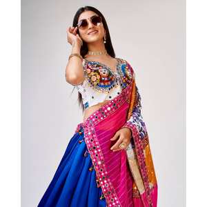 Ensembles pour femmes Navratri Special Lehenga Choli avec broderie de travail et de fil de miroir véritable pour les festivals - Product Image 3