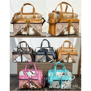 Bolsas de Pañales de Cuero Repujado de Gran Capacidad, Bolsas de Pañales Multifuncionales para Mamá con Bolsillos con Cremallera, Organizador de Viaje para Bebé - Product Image 1